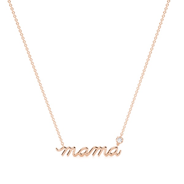 Mama Script Necklace