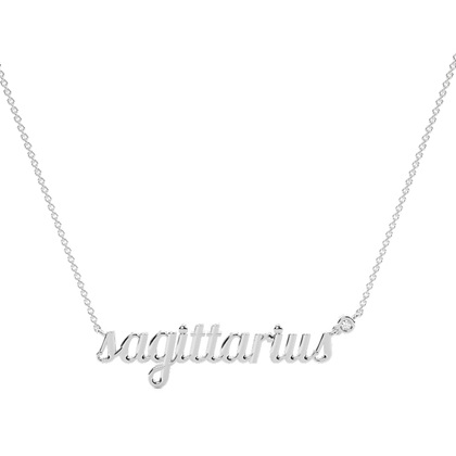 Sagittarius Zodiac Diamond Pendant