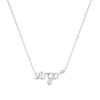 Virgo Zodiac Diamond Pendant