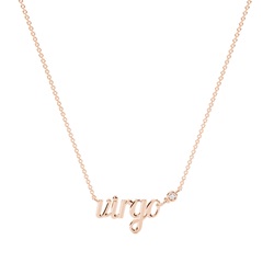 Virgo Zodiac Diamond Pendant