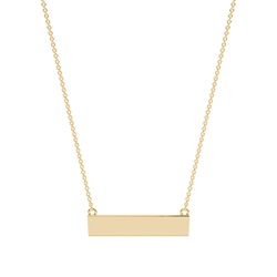 Delicate Bar Chain Necklace