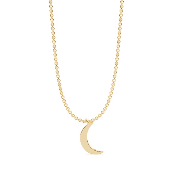 Cresent Moon Delicate Chain Necklace