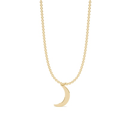 Cresent Moon Delicate Chain Necklace