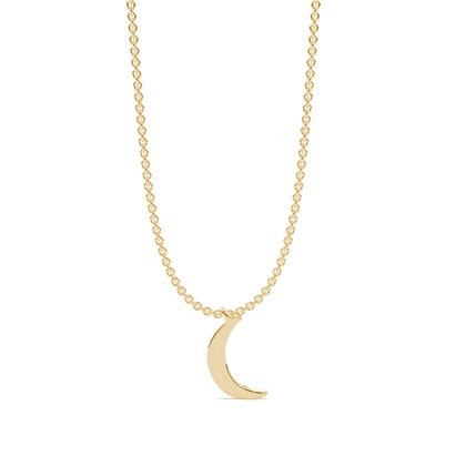 Cresent Moon Delicate Chain Necklace