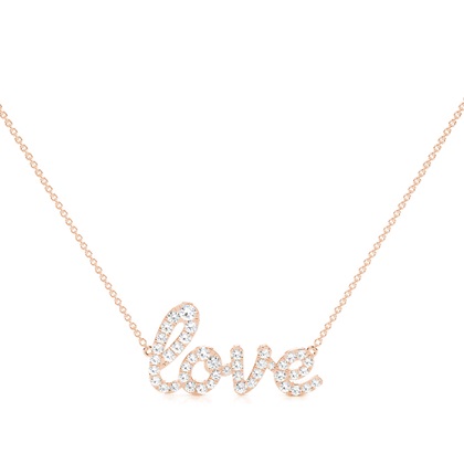 Rose Gold Diamond Pendants & Necklaces
