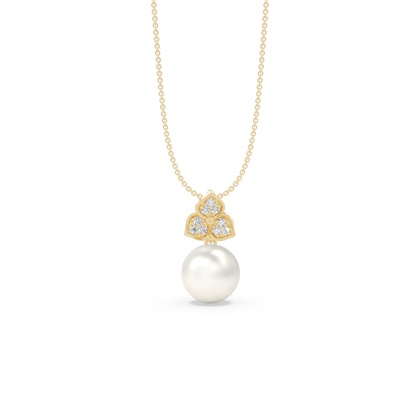 Floral Look Freshwater Pearl Pendant
