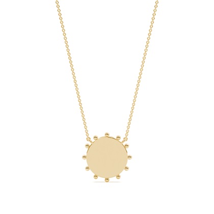 Yellow Gold Delicate Diamond Pendants