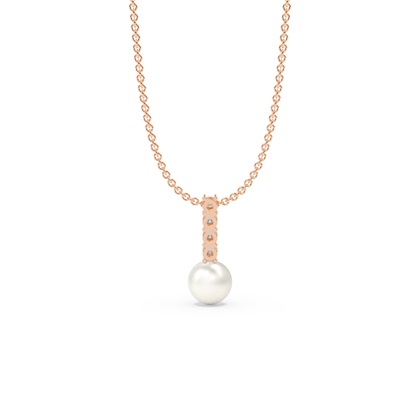 Süßwasserperlen Diamantanhänger