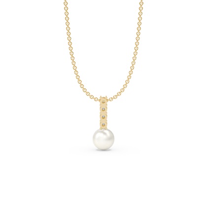 Süßwasserperlen Diamantanhänger