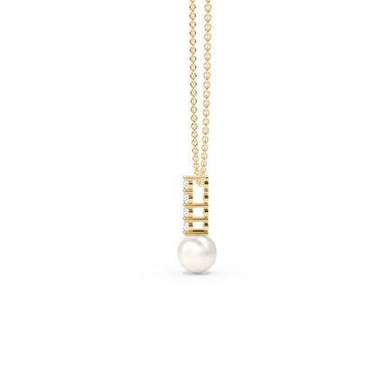 Süßwasserperlen Diamantanhänger