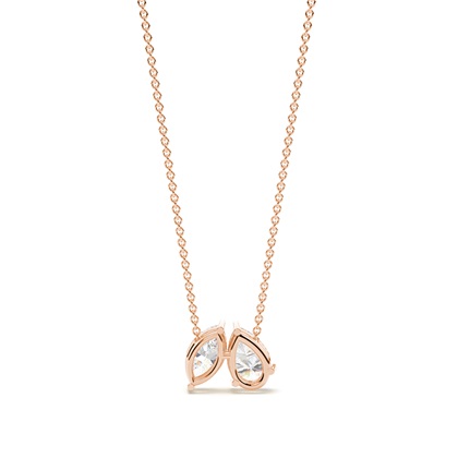 Toi Et Moi Anhänger in Tropfenform und Marquise