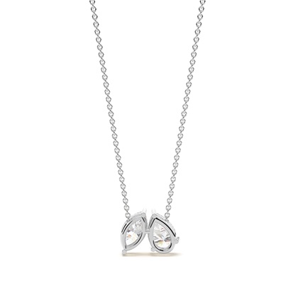 Toi Et Moi Anhänger in Tropfenform und Marquise