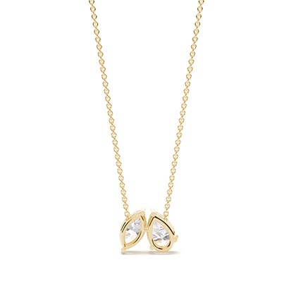 Toi Et Moi Anhänger in Tropfenform und Marquise