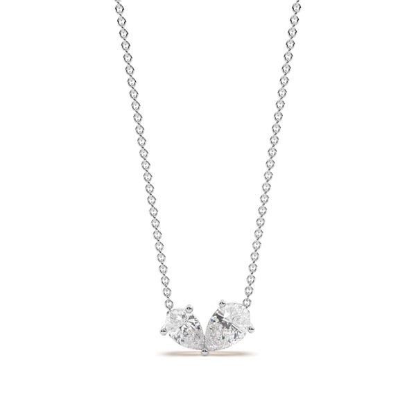Toi Et Moi Sweetheart Diamond Pendant