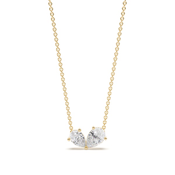 Toi Et Moi Sweetheart Diamond Pendant