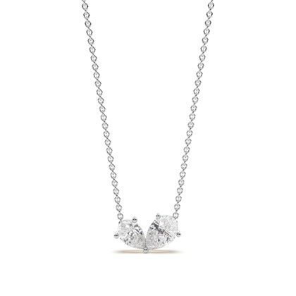                                            Toi Et Moi Sweetheart Diamond Pendant