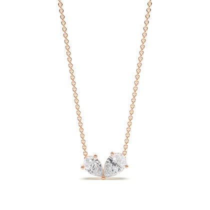 Rose Gold Diamond Pendants & Necklaces