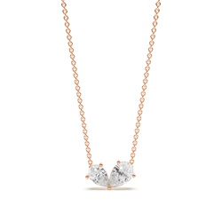 Toi Et Moi Sweetheart Diamond Pendant