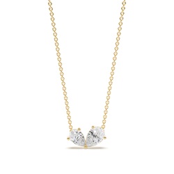 Toi Et Moi Sweetheart Diamond Pendant