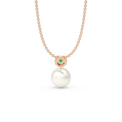 Süßwasserperlen Halo Diamantanhänger