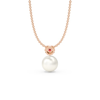 Süßwasserperlen Halo Diamantanhänger