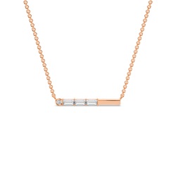 Letter J Morse Code Diamond Initial Pendant