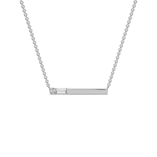 Letter A Morse Code Diamond Initial Pendant