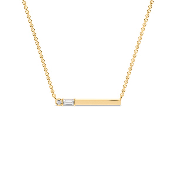 Letter A Morse Code Diamond Initial Pendant
