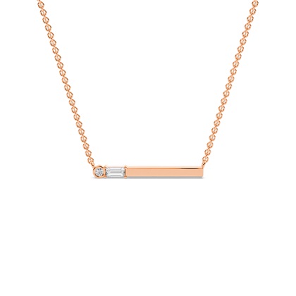 Baguette Diamond Pendants