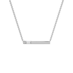 Letter A Morse Code Diamond Initial Pendant