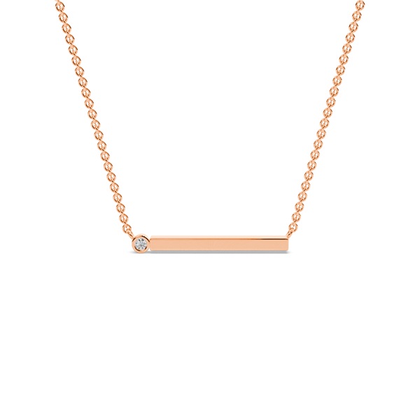 Letter E Morse Code Diamond Initial Pendant