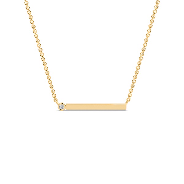 Letter E Morse Code Diamond Initial Pendant