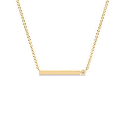 Buchstabe E Morsecode Diamant Initial Anhänger