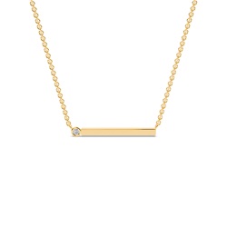 Letter E Morse Code Diamond Initial Pendant