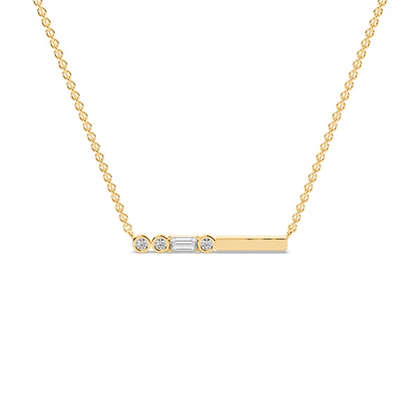 Letter F Morse Code Diamond Initial Pendant