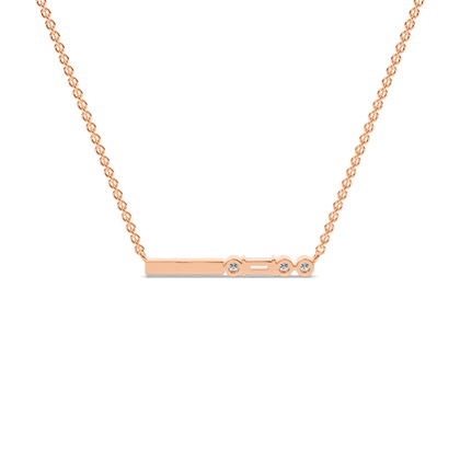 Buchstabe F Morsecode Diamant Initial Anhänger