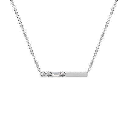 Baguette Diamond Pendants