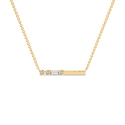 Letter F Morse Code Diamond Initial Pendant