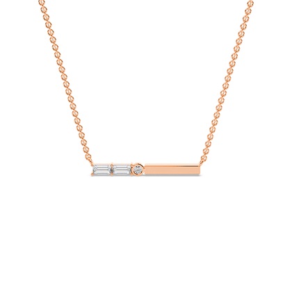 Letter G Morse Code Diamond Initial Pendant