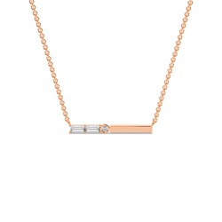 Letter G Morse Code Diamond Initial Pendant