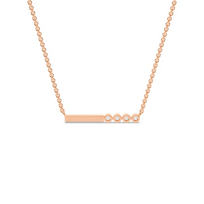 Buchstabe H Morsecode Diamant Initial Anhänger