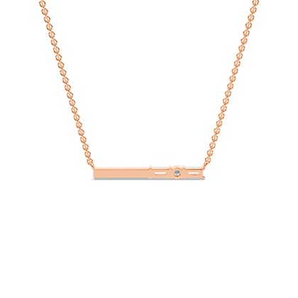 Buchstabe K Morsecode Diamant Initial Anhänger