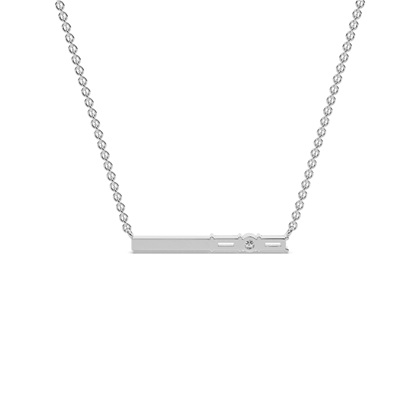 Buchstabe K Morsecode Diamant Initial Anhänger