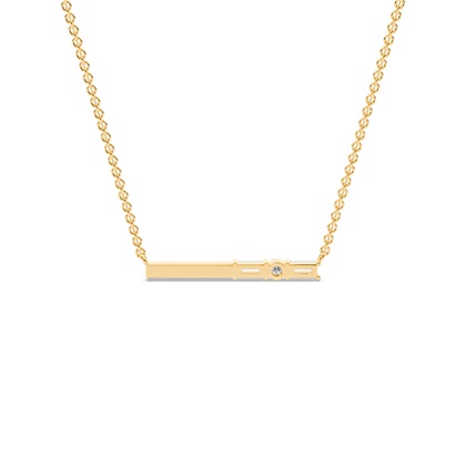 Buchstabe K Morsecode Diamant Initial Anhänger