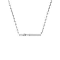 Letter K Morse Code Diamond Initial Pendant