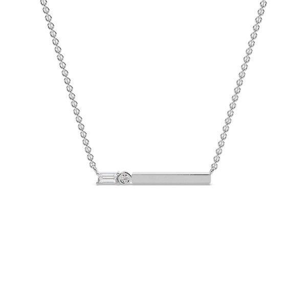 Letter N Morse Code Diamond Initial Pendant