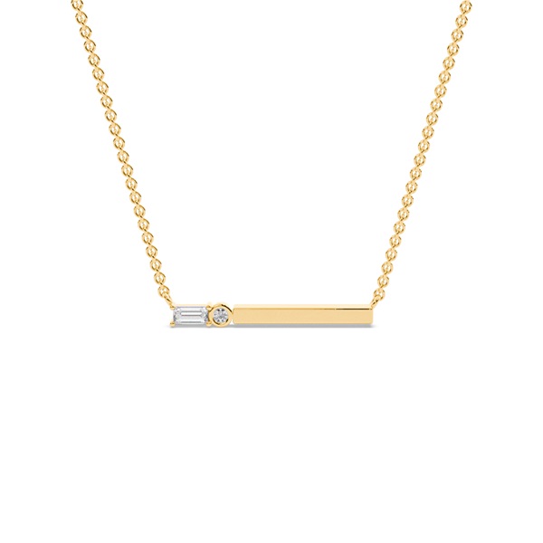 Letter N Morse Code Diamond Initial Pendant