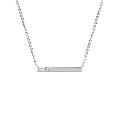 Letter N Morse Code Diamond Initial Pendant