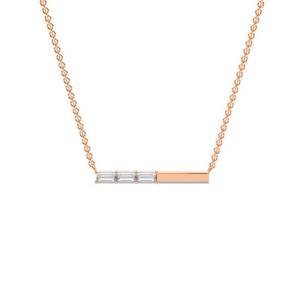 Letter O Morse Code Diamond Initial Pendant