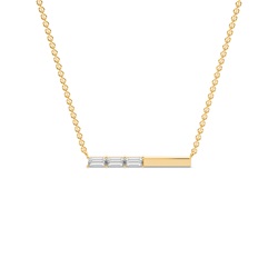 Letter O Morse Code Diamond Initial Pendant